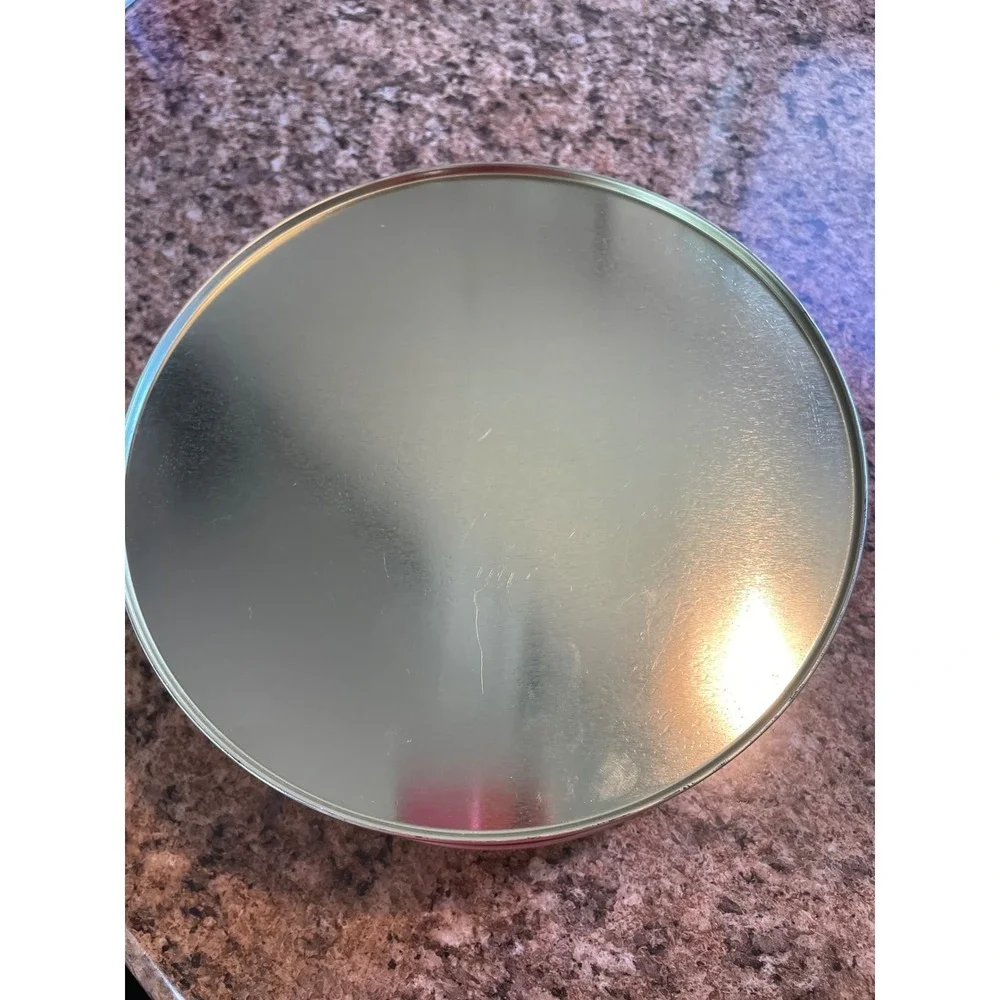 My Grandmas Of New‎ England Coffee Cake Tin Red Blue Stars Patriotic Collectible